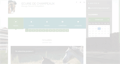 Desktop Screenshot of ecuriesdechampeaux.com